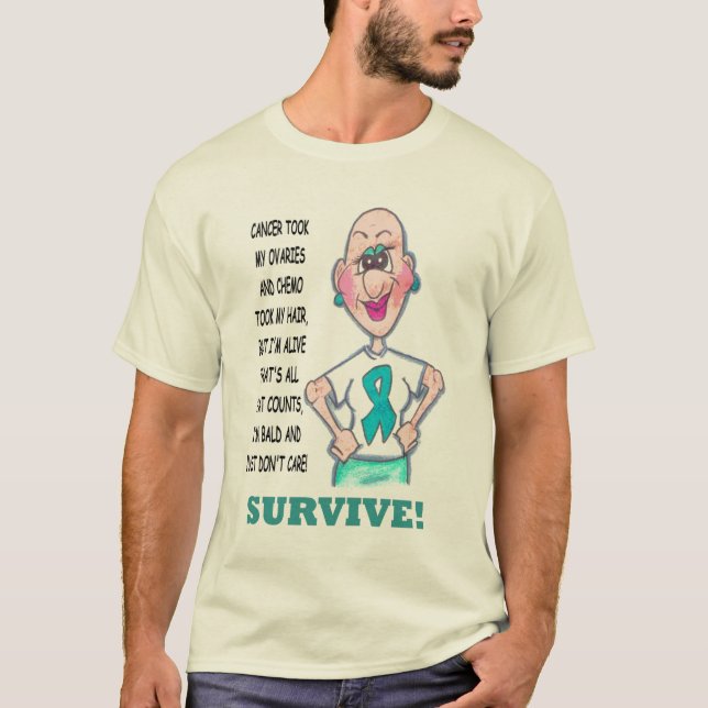 OVARIAN CANCERUTSLAGSPLATS T SHIRT (Framsida)