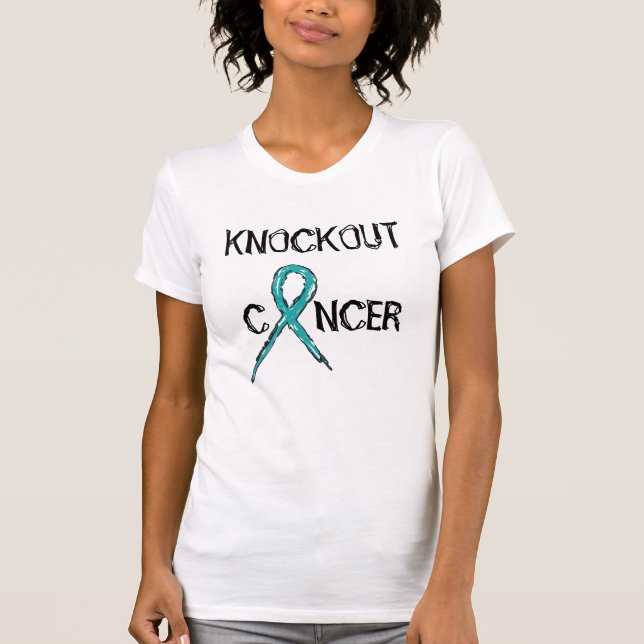 Ovarian kvinna knockout- cancer - - tanktop tee (Framsida)