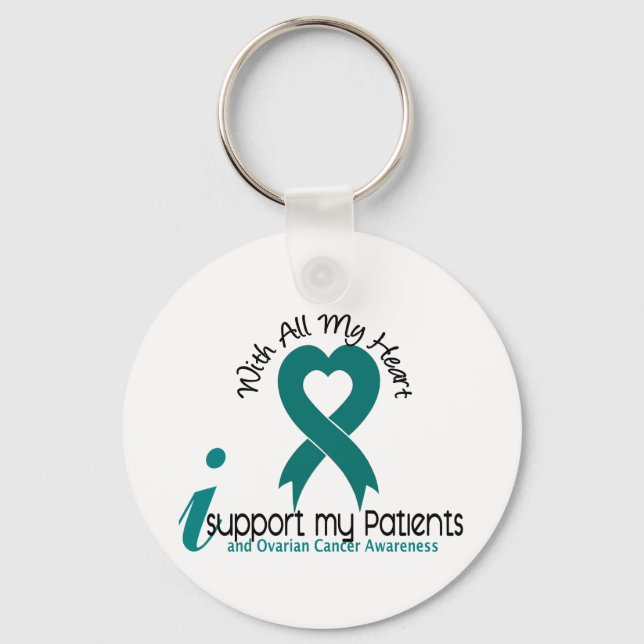 Ovariancancer I stöder mina patienter Nyckelring (Framsida)