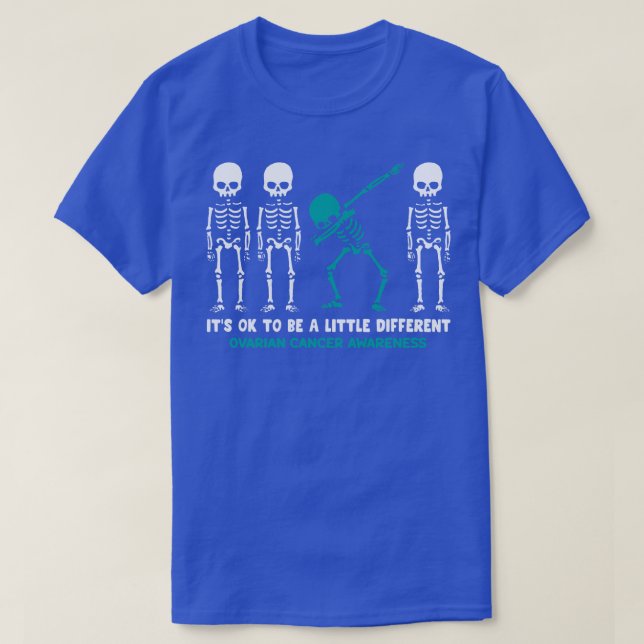 Ovarians cancermedvetenhet om att det är okej att  t shirt (Design framsida)
