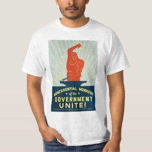 Oväsentliga arbetare av regeringen förenar t shirt