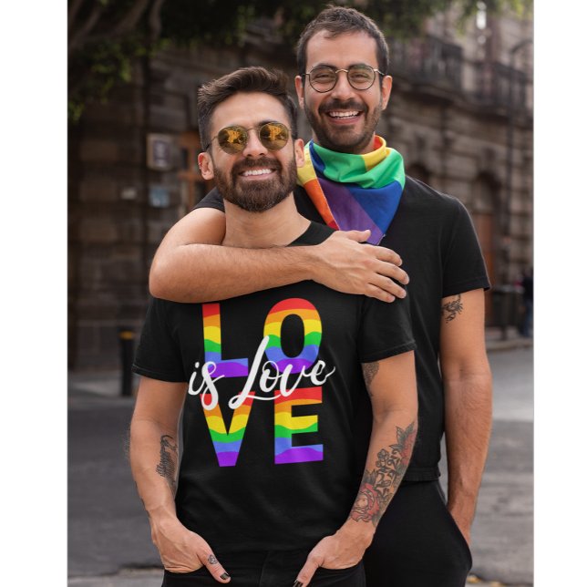 OVE är Kärlek Gay pride-citattecken för regnbågste T Shirt (Skapare uppladdad)