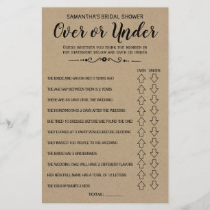Ove eller Under möhippa spansk engelskt spel