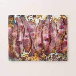 Oven-kokt bacon pussel