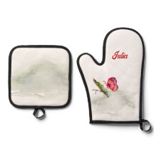 Oven-mitt och panna-hållare