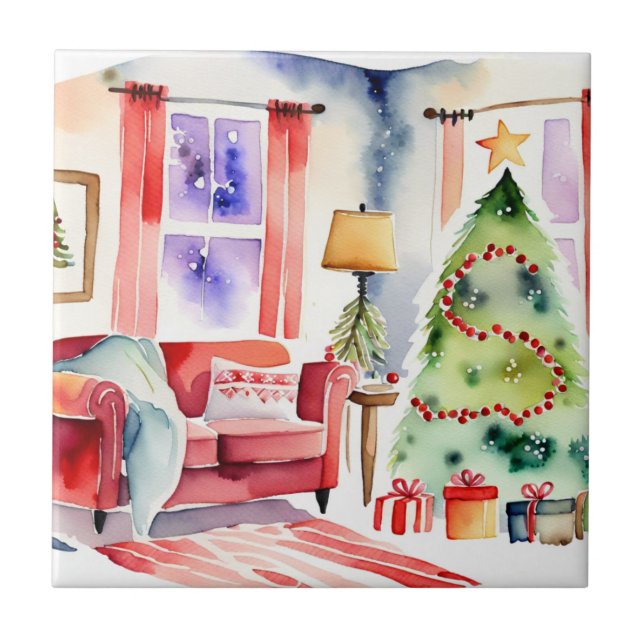 Oven Mitt och Pot Holders Kakelplatta (Framsidan)