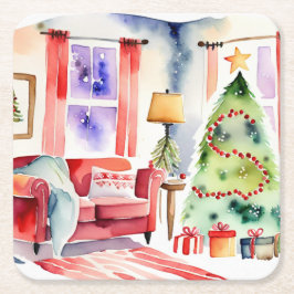 Oven Mitt och Pot Holders Underlägg Papper Kvadrat