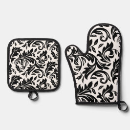 Oven Mitt & Pot Holder Set White - P0358