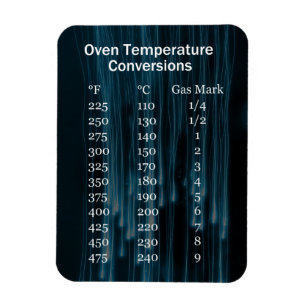 Oven Temperature Conversion Chart Magnet