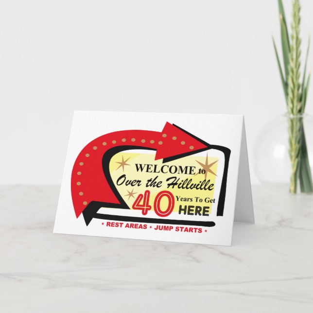 Över 40-kortet Hillville Kort (Framsida)