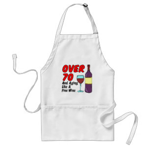 Över 70 år som Bra Vin Förkläde