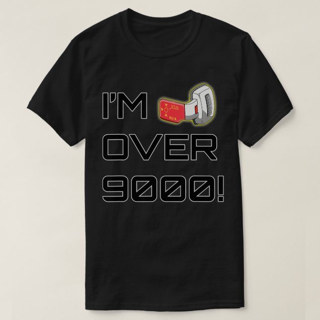 Över 9 000 och över 9 000 t shirt (Design framsida)