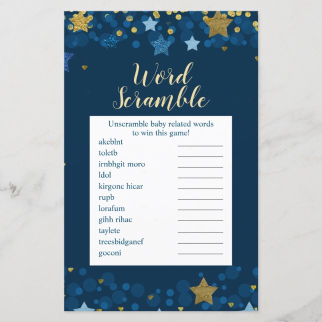 Över babyskabinen Ord i Måne vid Guld (Framsida)