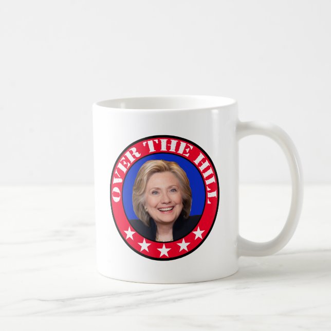 ÖVER BACKE - ANTI-HILLARY CLINTON KAFFEMUGG (Höger)