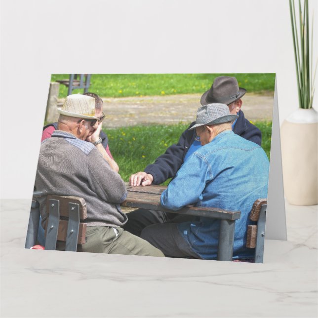 över backe BIRTHDAY FOR HIM FUNNY greeting CARD Kort (Framsida)