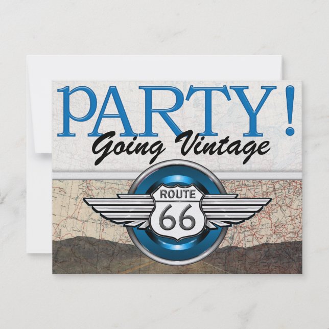 Över Backe - flyglinje 66 Inbjudningar (Framsida)