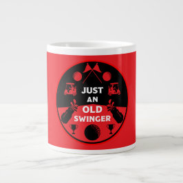 Över Backe födelsedag Golfer Jumbo Mugg