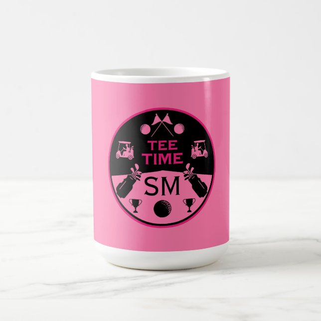 Över Backe födelsedag Golfer Magisk Mugg (Center)