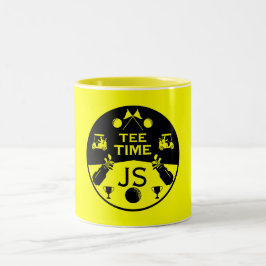 Över Backe födelsedag Golfer Två-Tonad Mugg