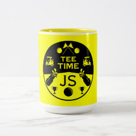 Över Backe födelsedag Golfer Två-Tonad Mugg