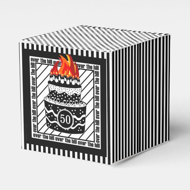 Över Backe Födelsedagsfesten Presentaskar (Framsidan Sidan)