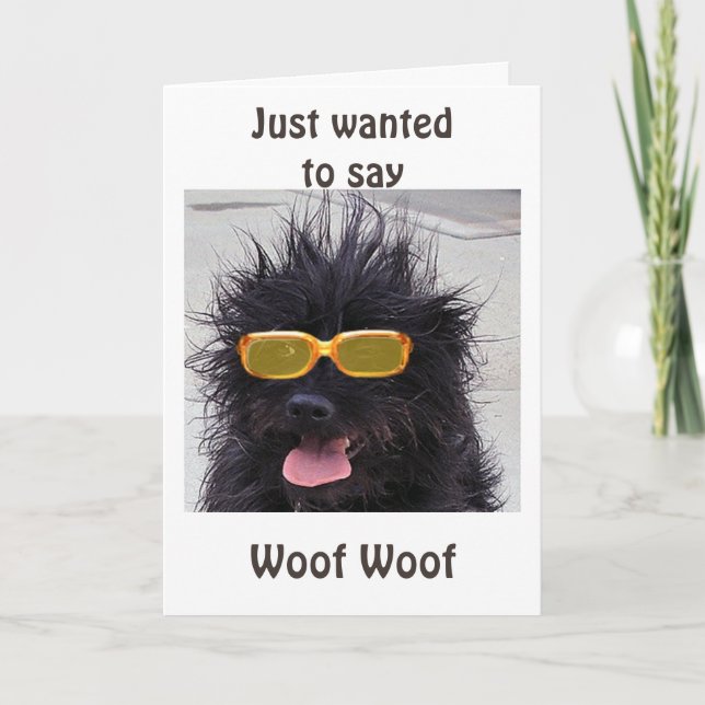 **ÖVER BACKE**-HÖGERNA RUNT HÖRNAREN HUMOR KORT (Framsida)