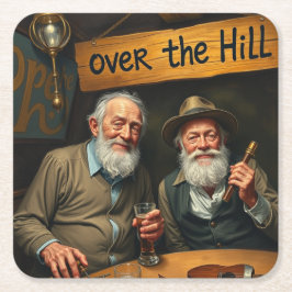 Över Backe Klubb 2 Underlägg Papper Kvadrat