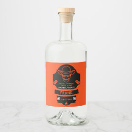 Över Backe och blir gammal Spritflaskor Etikett