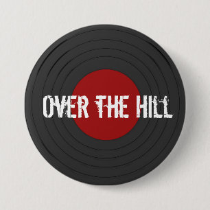 Över Backe Rock N Roll RecordButton Knapp