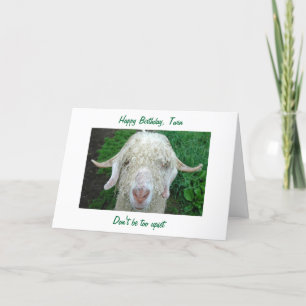 ÖVER BACKE TWIN BIRTHDAY HUMOROUS CARD "40 TH" KORT