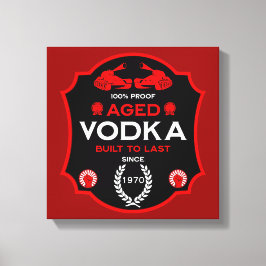 Över Backe vid Vodka Drinker Canvastryck