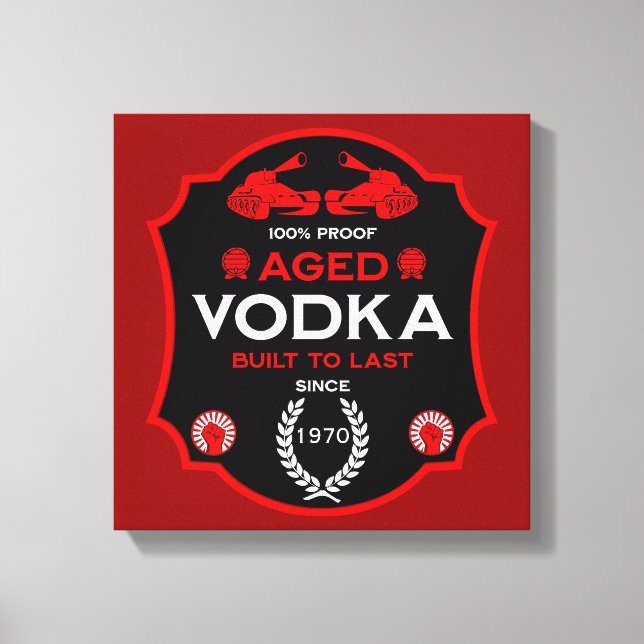 Över Backe vid Vodka Drinker Canvastryck (Framsida)