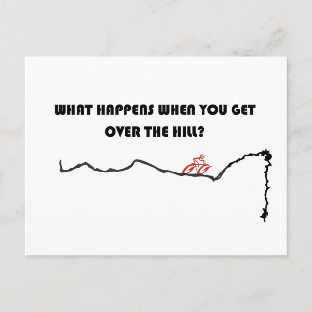 Över backe vykort (Framsida)