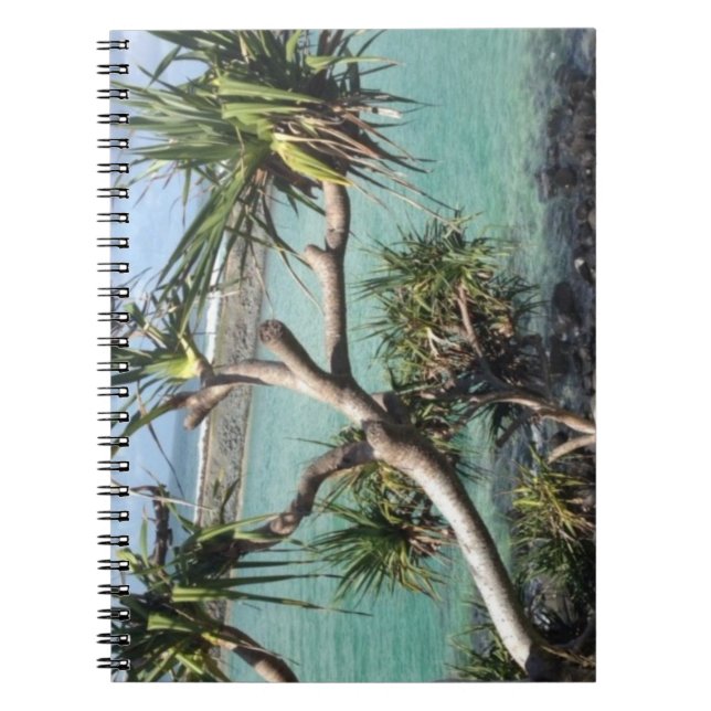 Över Beach Spiral Journal bärbar dator Anteckningsbok (Framsidan)