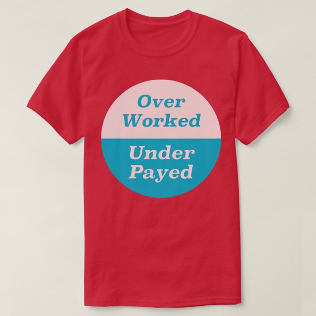 Över bearbetad under Betalat T Shirt (Design framsida)