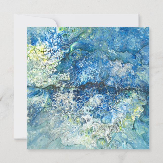 Över bergen, över havets platta Helgdag Julkort (Framsida)