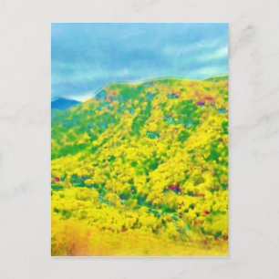 Över bergen vykort