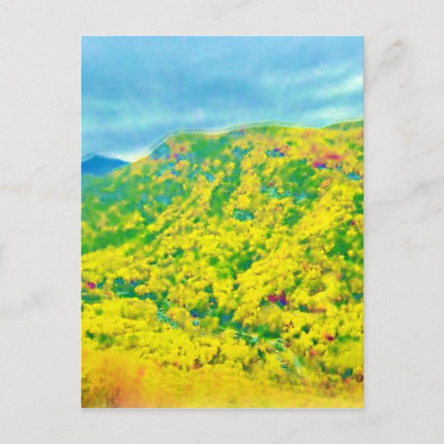 Över bergen vykort (Framsida)