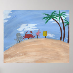 Över Bikini Grund Poster