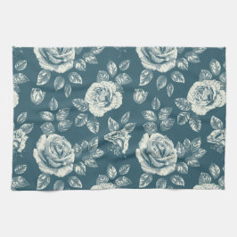 Över Blommigten Kökshandduk