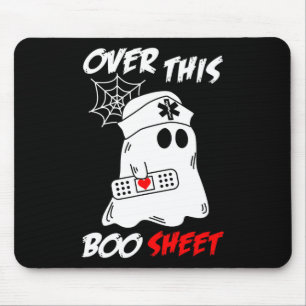 Över Boo Lakan Roligt Ghost Nurse Halloween Musmatta