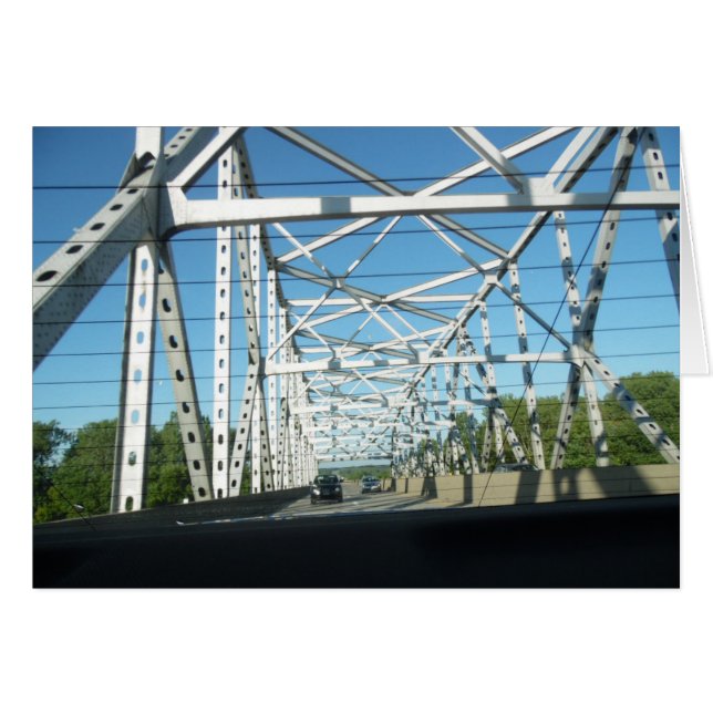 Över bron: Äventyr-temakort Hälsningskort (Framsidan Horizontal)