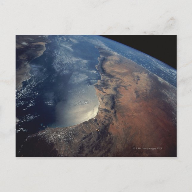 Över Bukt i Aden och Somalia Vykort (Framsida)