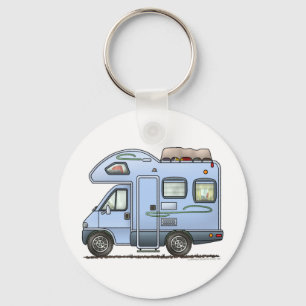 Över Cabcamparen RV Keychain Nyckelring