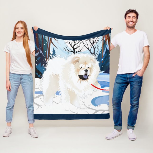 ÖVER Chow Fleece-filten Fleecefilt (På plats)