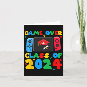 Över Cl från 2024 Video Gamer Studenter Funny Grad Kort