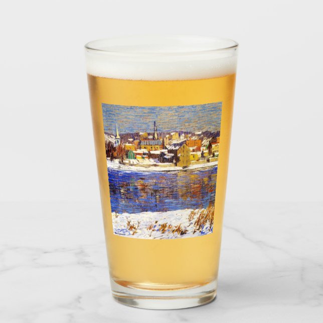 Över Delaware (av Robert Spencer) Glaskopp (Framsida fylld)