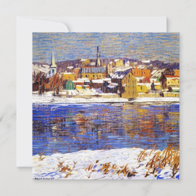 Över Delaware (av Robert Spencer) Kort (Framsida)