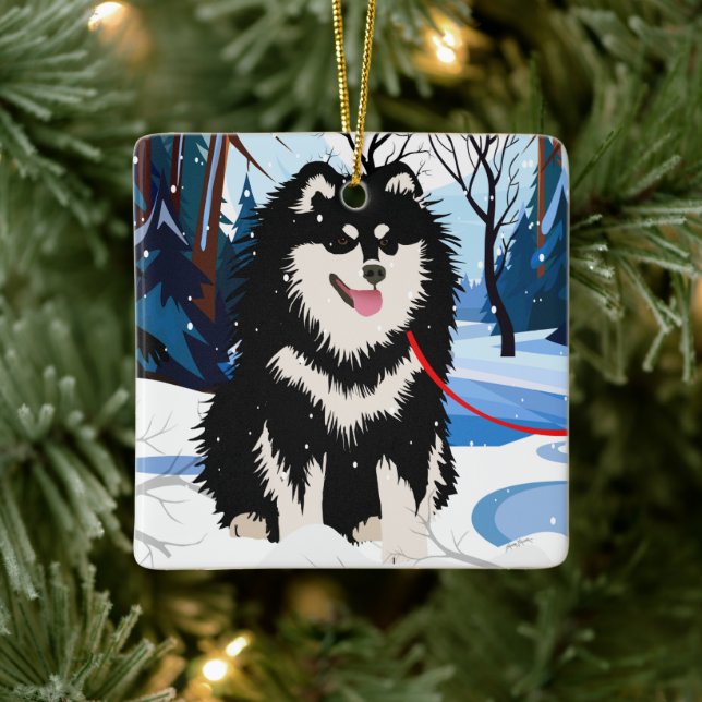 ÖVER DEN finska Lapphund 2023 Ornament (Träd)