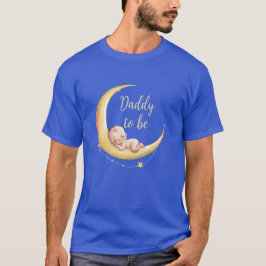 Över den kelestialbehandlade babyduschen måne Baby T Shirt